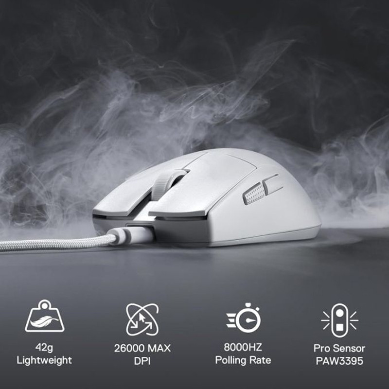 Souris Gamer Redragon K1NG 8k M996 Blanc En Tunisie