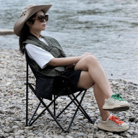 Chaise De Plage Et De Camping Pliable M3 Noir en Tunisie