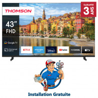 TV Thomson 43" 43FG2S14 FHD Google Tv Noir en Tunisie