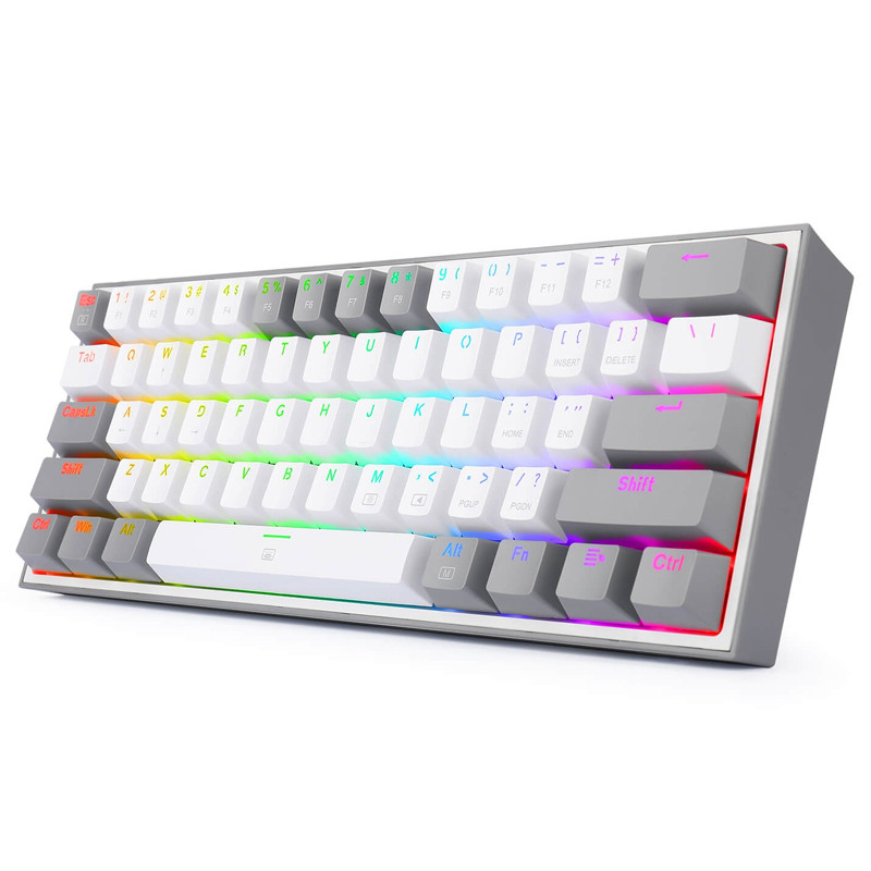 Clavier Gamer Mécanique Redragon Fizz K617 RGB Blanc en Tunisie