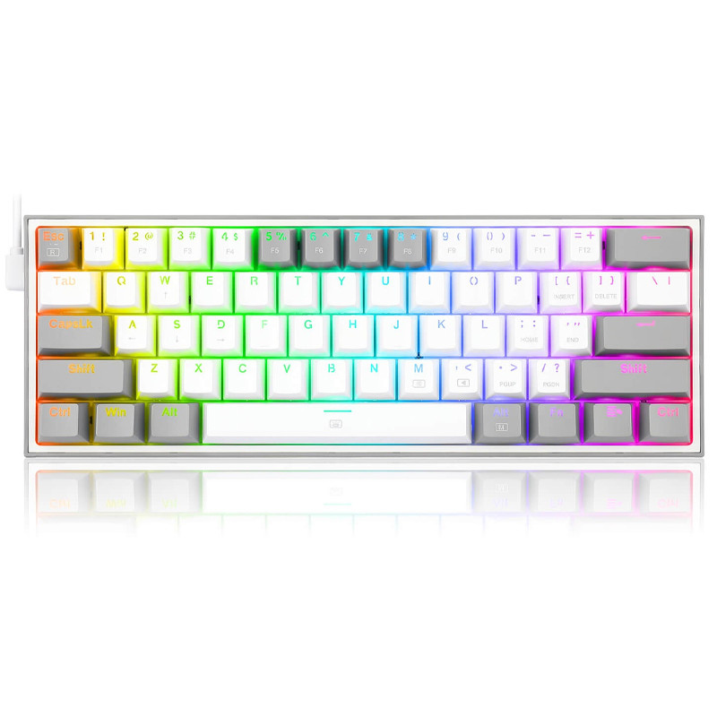 Clavier Gamer Mécanique Redragon Fizz K617 RGB Blanc en Tunisie Clavier Gamer Mécanique Redragon Fizz K617 RGB Blanc en Tunisie