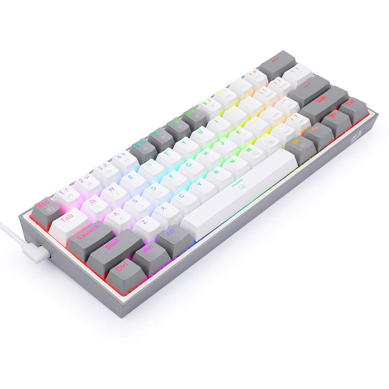 Clavier Gamer Mécanique Redragon Fizz K617 RGB Blanc en Tunisie