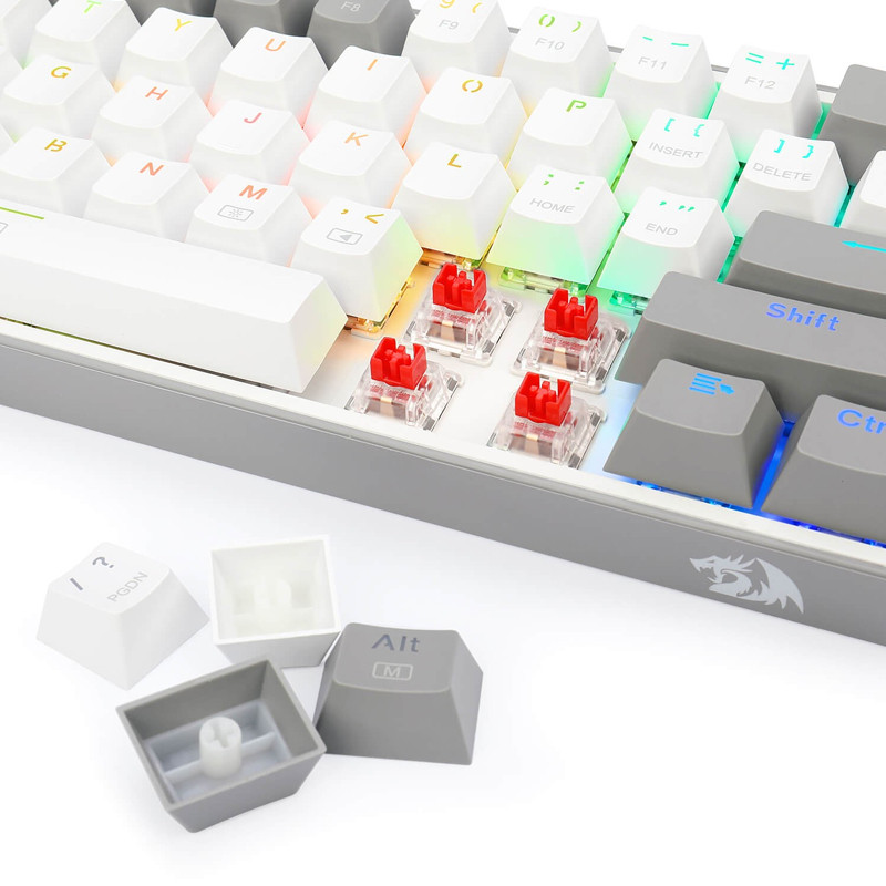 Clavier Gamer Mécanique Redragon Fizz K617 RGB Blanc en Tunisie