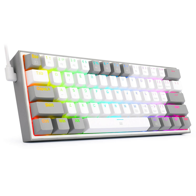 Clavier Gamer Mécanique Redragon Fizz K617 RGB Blanc en Tunisie
