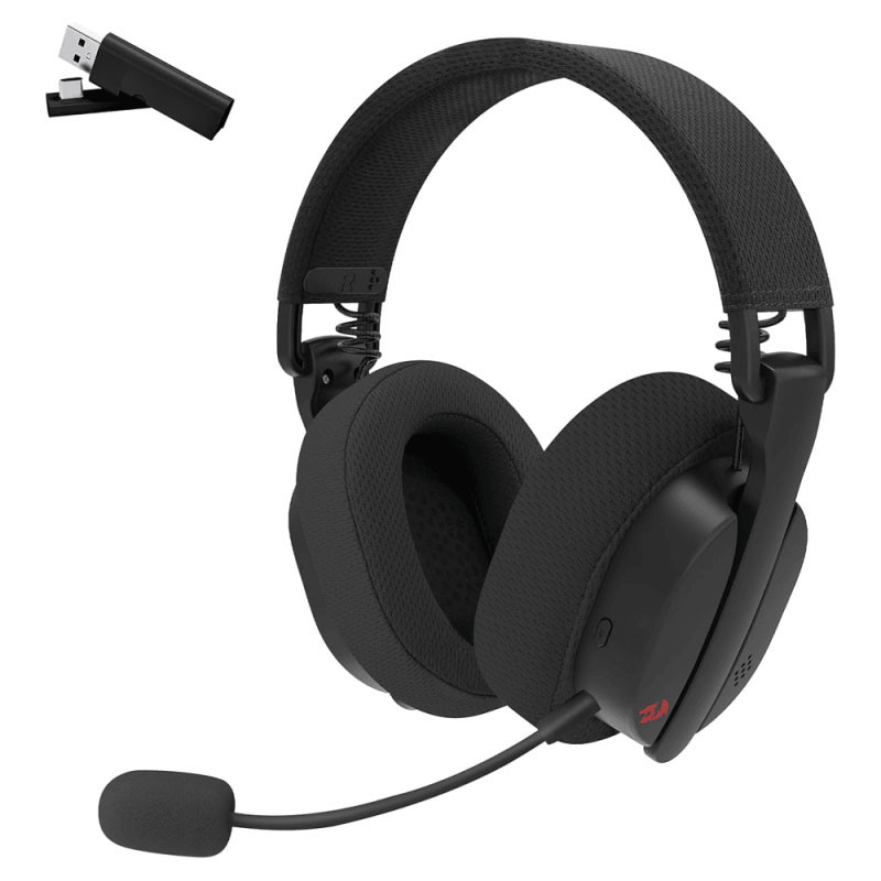 Micro Casque Sans Fil Gaming Redragon Luce H888 RGB Noir en Tunisie