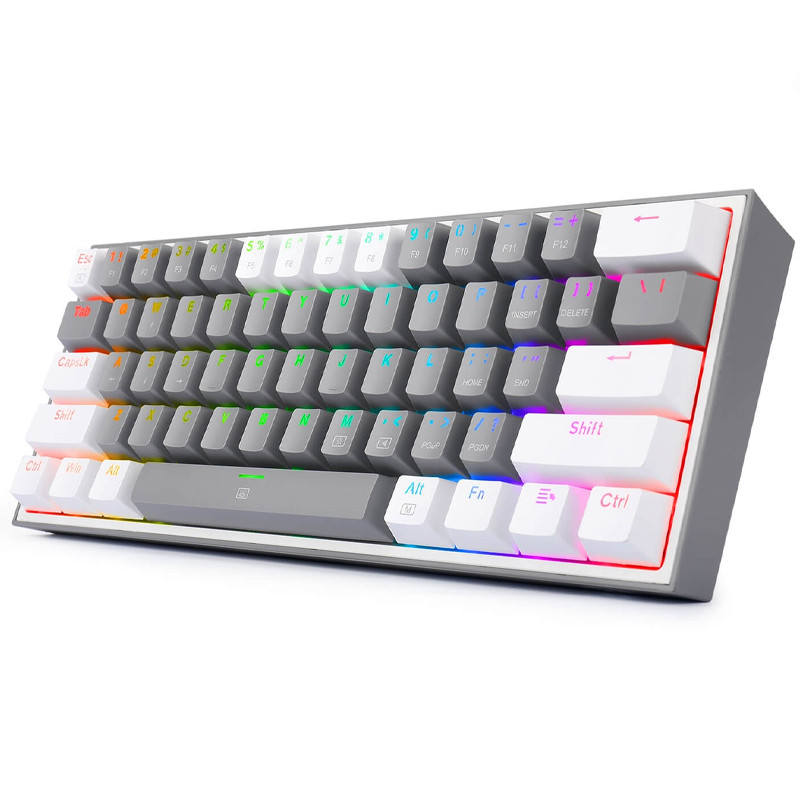 Clavier Gamer Mécanique Redragon Fizz K617 RGB Gris en Tunisie