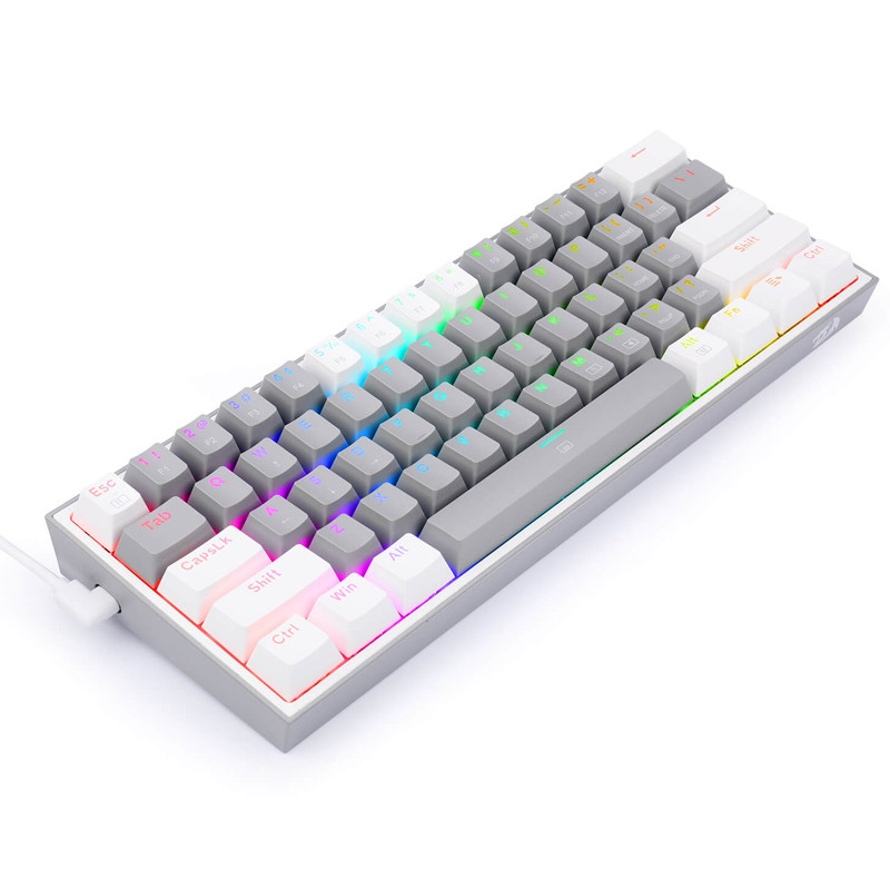 Clavier Gamer Mécanique Redragon Fizz K617 RGB Gris en Tunisie