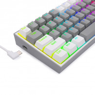Clavier Gamer Mécanique Redragon Fizz K617 RGB Gris en Tunisie Clavier Gamer Mécanique Redragon Fizz K617 RGB Gris en Tunisie