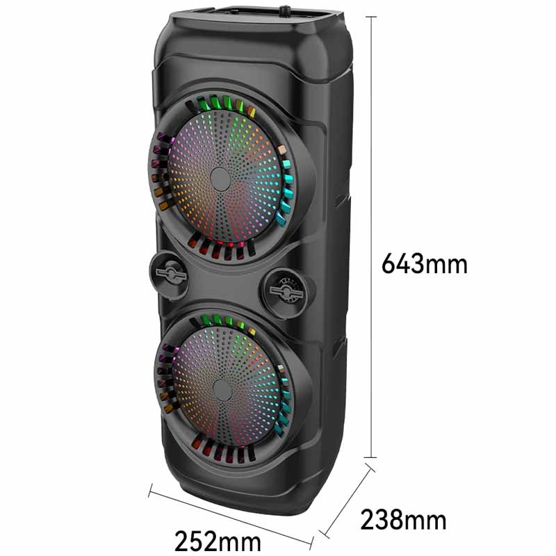 Haut Parleur Bluetooth ZQS 8229 40W Avec Micro Noir