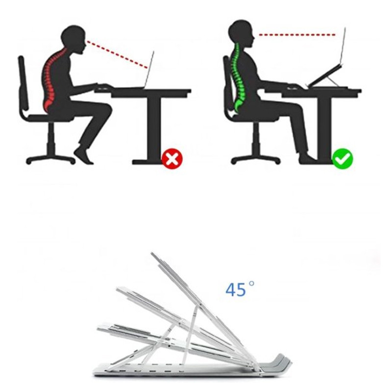 Support Pc Portable Plastique Blanc en Tunisie