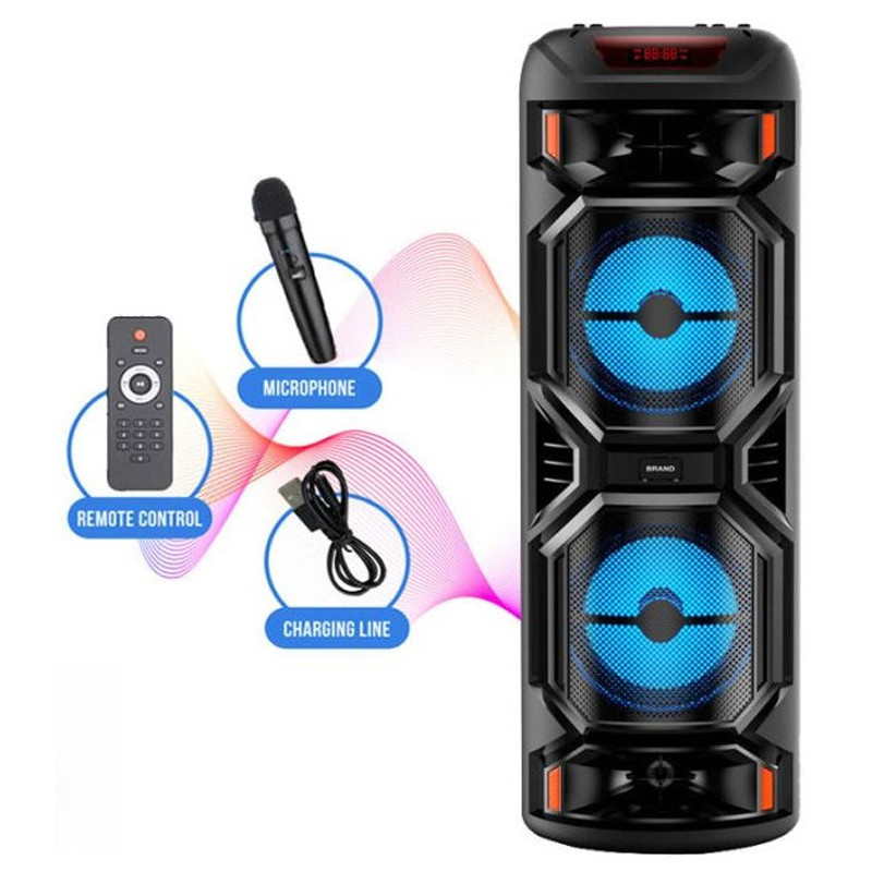 Haut Parleur Bluetooth ZQS 8221 40W Avec Micro Noir en Tunisie