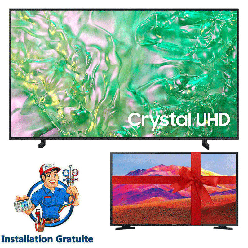 TV Samsung DU8000 85" 4k Crystal UHD Smart Noir en Tunisie TV Samsung DU8000 85" 4k Crystal UHD Smart Noir en Tunisie