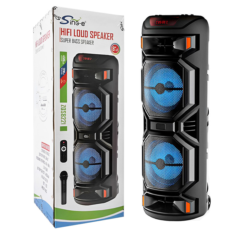 Haut Parleur Bluetooth ZQS 8221 40W Avec Micro Noir en Tunisie
