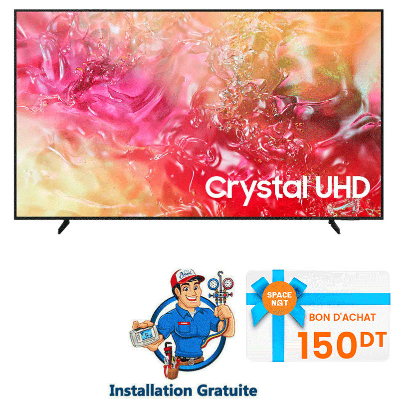 TV Samsung DU7000 70" 4k Crystal UHD Smart Noir en Tunisie TV Samsung DU7000 70" 4k Crystal UHD Smart Noir en Tunisie