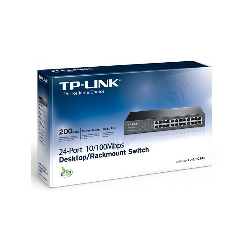 Switch TP-LINK 24 ports TL-SF1024D 10/100 Mbps Switch TP-LINK 24 ports TL-SF1024D 10/100 Mbps