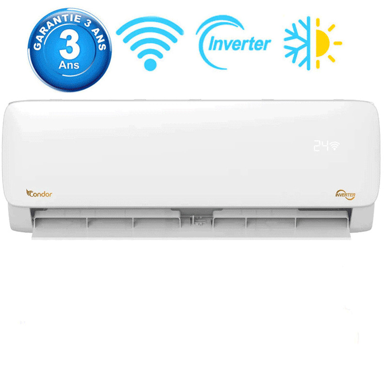 Climatiseur Condor CS09-AL84T3 9000 BTU Alpha Smart Inverter Chaud Froid Climatiseur Condor CS09-AL84T3 9000 BTU Alpha Smart Inverter Chaud Froid