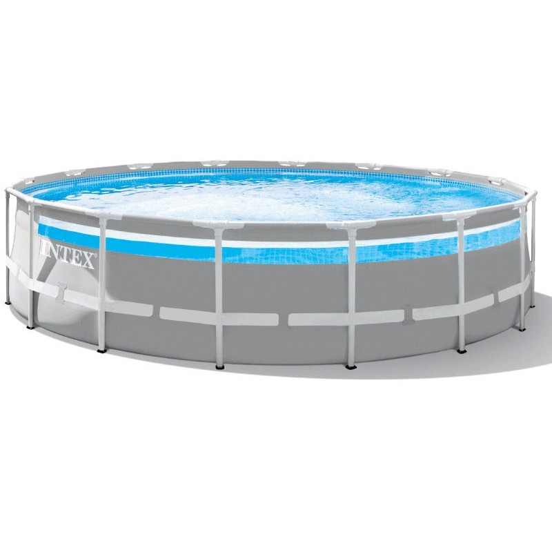 Piscine Intex Clearview Ronde 4.88 x 1.22 m Gris en Tunisie