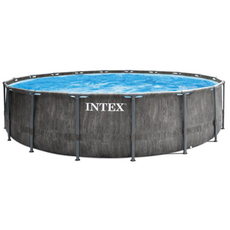 Piscine Tubulaire Intex Baltik 26744 Ronde 5.49 x 1.22 m - Gris