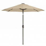 Parasol De Jardin Avec Support 2.70M Grège