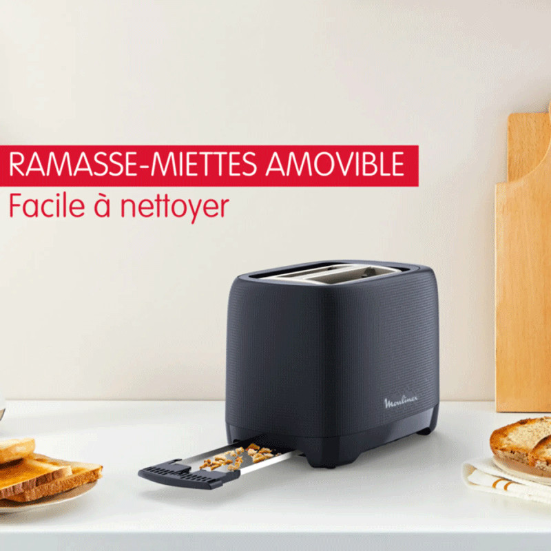 Grille Pain Moulinex Morning LT2M0810 850W Noir en Tunisie