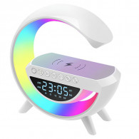 Haut Parleur Bluetooth 4en1 3401 LED Avec Chargeur Sans Fil Blanc en Tunisie