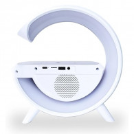 Haut Parleur Bluetooth 4en1 3401 LED Avec Chargeur Sans Fil Blanc en Tunisie Haut Parleur Bluetooth 4en1 3401 LED Avec Chargeur Sans Fil Blanc en Tunisie