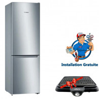 Réfrigérateur Combiné BOSCH 329 Litres VitaFresh Inox (KGN36NL30M)