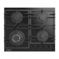 Plaque de Cuisson Encastrable Premium APG641-BS02 4 Feux 60Cm Noir
