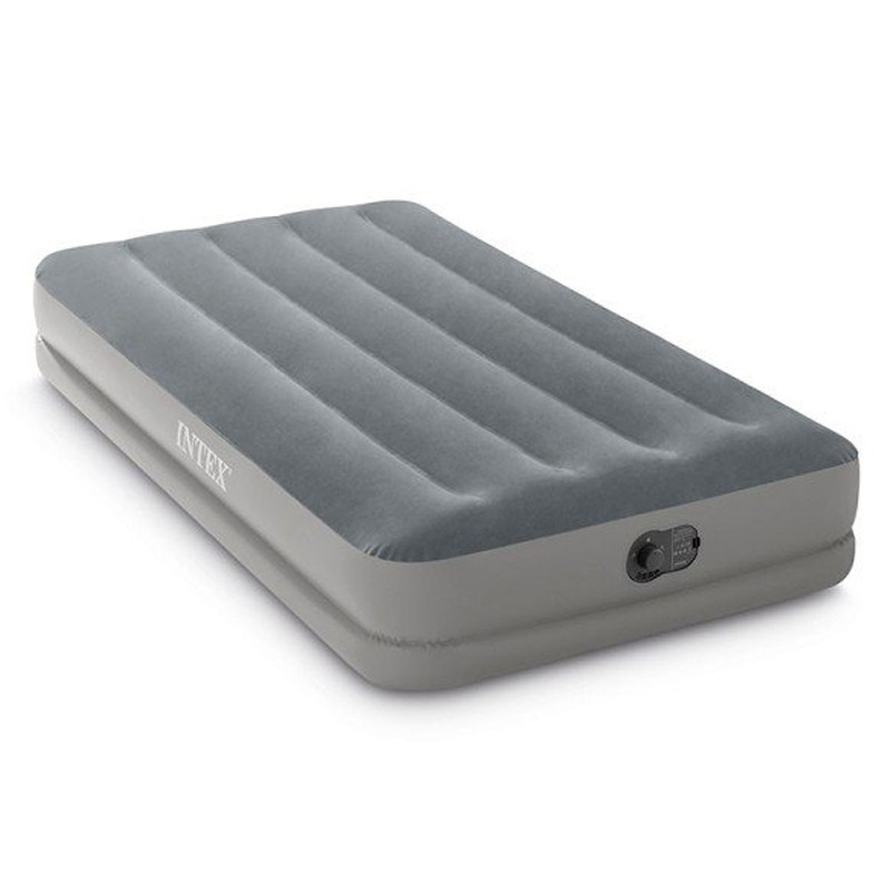 Matelas Gonflable Intex Dura Beam Standard avec pompe 1 Personne Gris en Tunisie Matelas Gonflable Intex Dura Beam Standard avec pompe 1 Personne Gris en Tunisie