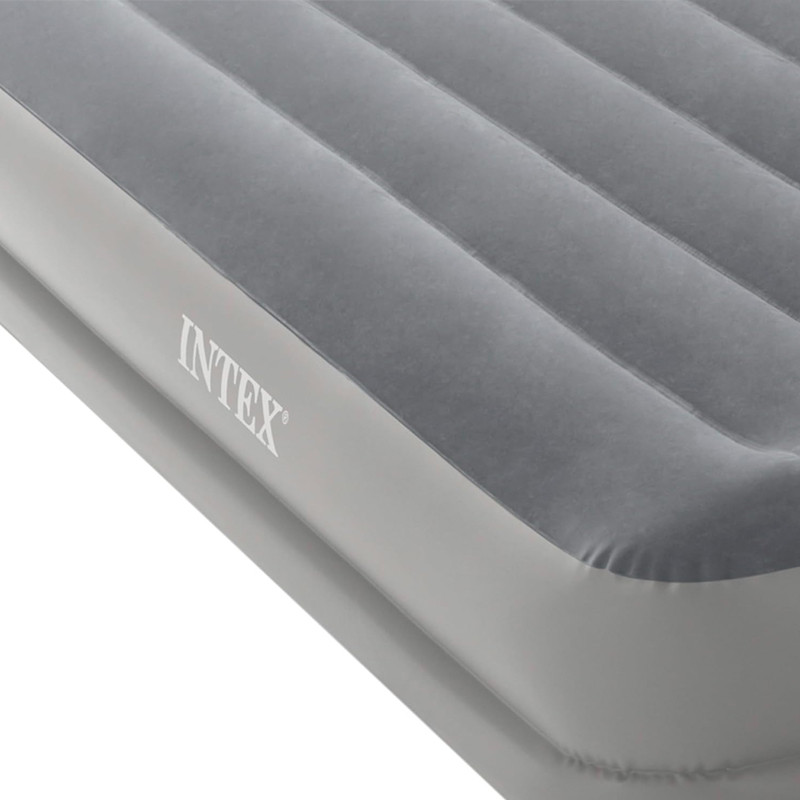 Matelas Gonflable Intex Dura Beam Standard avec pompe 1 Personne Gris en Tunisie