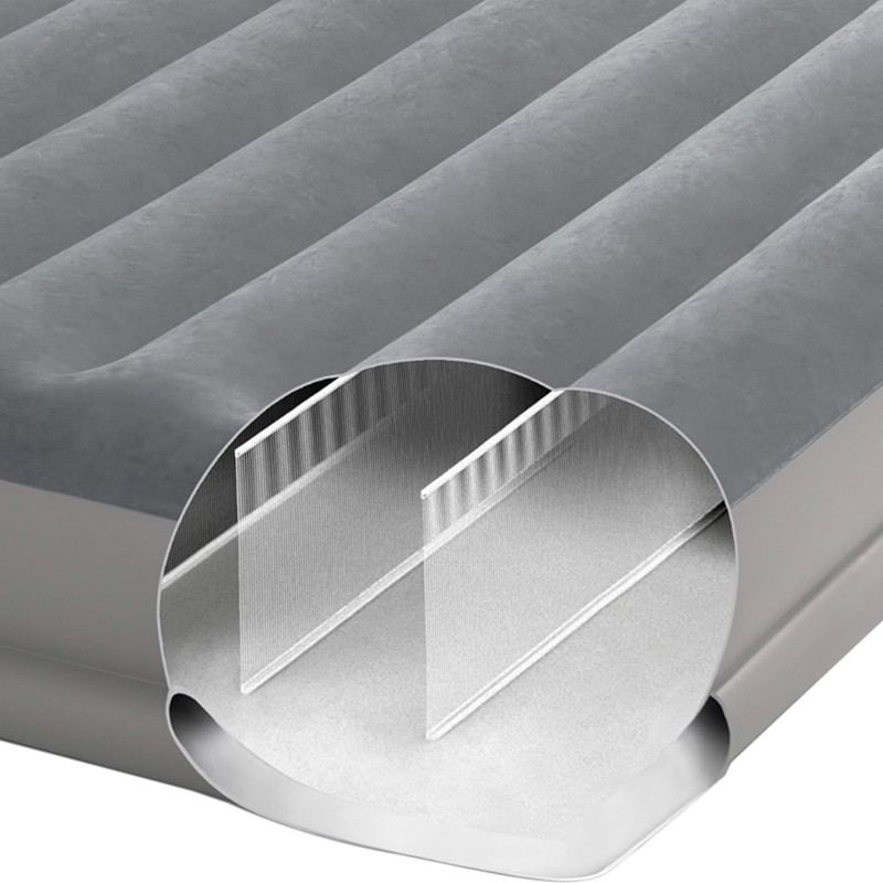 Matelas Gonflable Intex Dura Beam Standard avec pompe 1 Personne Gris en Tunisie