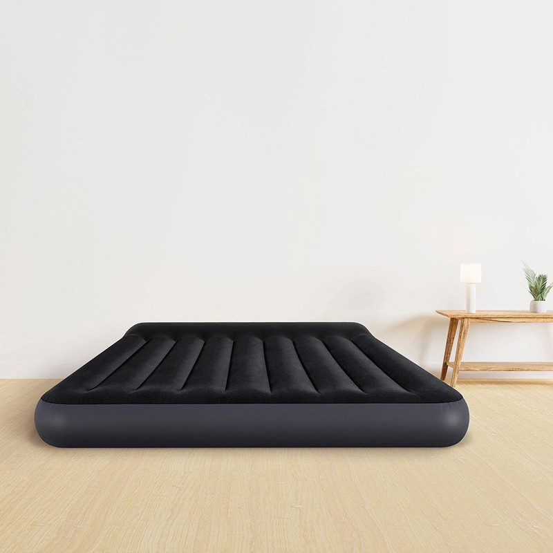 Matelas Gonflable Intex Pillow Rest Classic large 2 personnes Noir en Tunisie