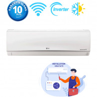 Climatiseur LG 12000 BTU Inverter Dualcool E Look Chaud Froid WIFI (DC12TIH)