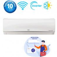 Climatiseur LG 18000 BTU Inverter Dualcool E Look Chaud Froid WIFI (D18TIH)