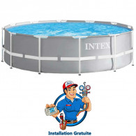Piscine Tubulaire Intex Prism Frame Ronde Ø 3.66 x H 0.99 m Gris en Tunisie Piscine Tubulaire Intex Prism Frame Ronde Ø 3.66 x H 0.99 m Gris en Tunisie