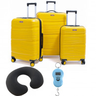 Set De Trois Valises Jaune Moutarde en Tunisie