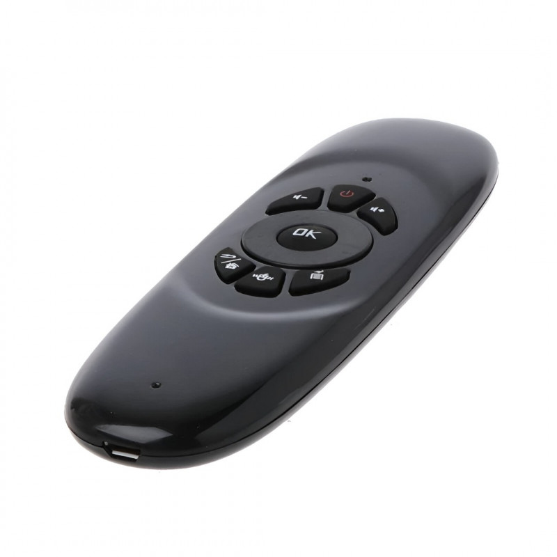 Air Mouse Sans Fil Avec Clavier Rechargeable Noir En Tunisie