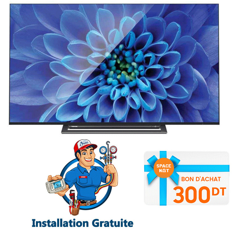 Téléviseur Toshiba 65" 4K Ultra HD Android Smart Noir