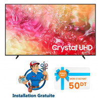 Samsung DU7000 50" 4k Crystal UHD Smart Noir en Tunisie