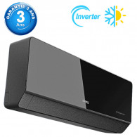 Climatiseur Iris Azao 12000 BTU Inverter Tropicalisé Chaud Froid Noir en Tunisie