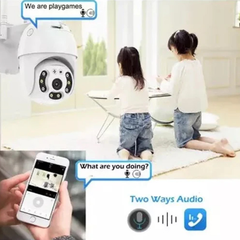 Caméra De Surveillance Extérieur Jortan JT-8271QJ Smart 2MP Wifi Blanc En Tunisie