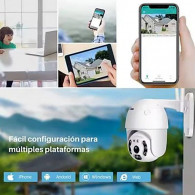 Caméra De Surveillance Extérieur Jortan JT-8271QJ Smart 2MP Wifi Blanc En Tunisie Caméra De Surveillance Extérieur Jortan JT-8271QJ Smart 2MP Wifi Blanc En Tunisie