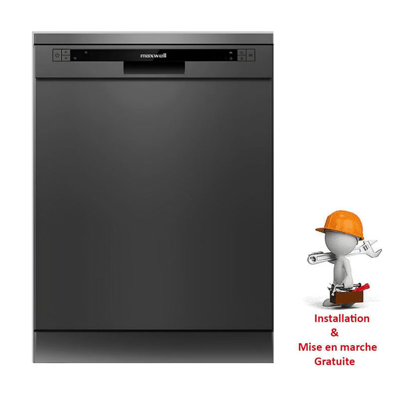 Lave Vaisselle Maxwell MAX-LVM1326SD-N 13 Couverts Noir en Tunisie Lave Vaisselle Maxwell MAX-LVM1326SD-N 13 Couverts Noir en Tunisie