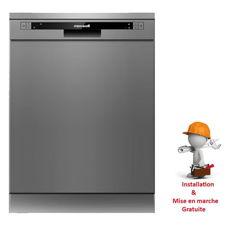 Lave Vaisselle Maxwell MAX-LVM1326SD 13 Couverts Inox en Tunisie Lave Vaisselle Maxwell MAX-LVM1326SD 13 Couverts Inox en Tunisie