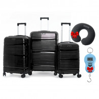 Set De Trois Valises Titou Avec Afficheur Noir