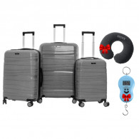 Set De 3 Valises Incassable Gris