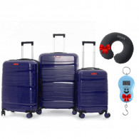 Set De Trois Valises Bleu Foncé en Tunisie