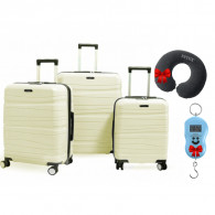Set De Trois Valises Titou Avec Afficheur Beige en Tunisie