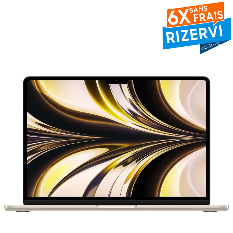 Apple MacBook Air M2 13" 16Go 256Go SSD Starlight en Tunisie Apple MacBook Air M2 13" 16Go 256Go SSD Starlight en Tunisie