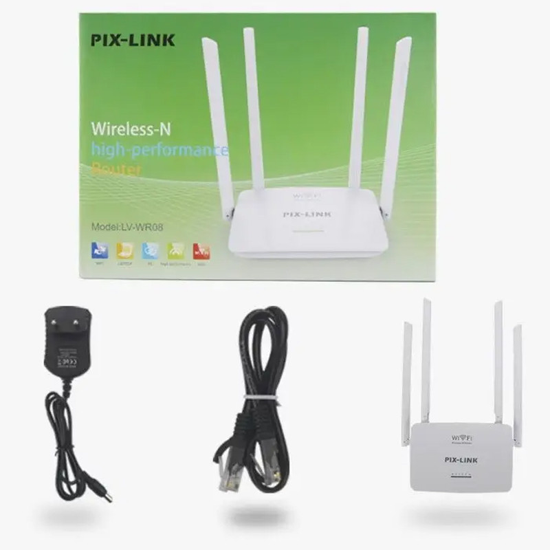 Routeur Pix-Link LV-WR08Q 300 MBPS Wi-Fi Blanc en Tunisie